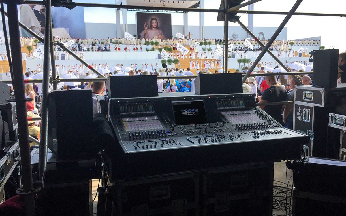 DiGiCo SD5s Control Main Stage Audio At World Youth Day In Poland